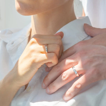 Reflection of Love Ring Set + Free Engraving Ring Box Bundle