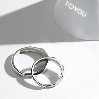 Reflection of Love Ring Set + Free Engraving Ring Box Bundle